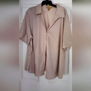 Gold Label Investment 24w short sleeves stretch button shirt